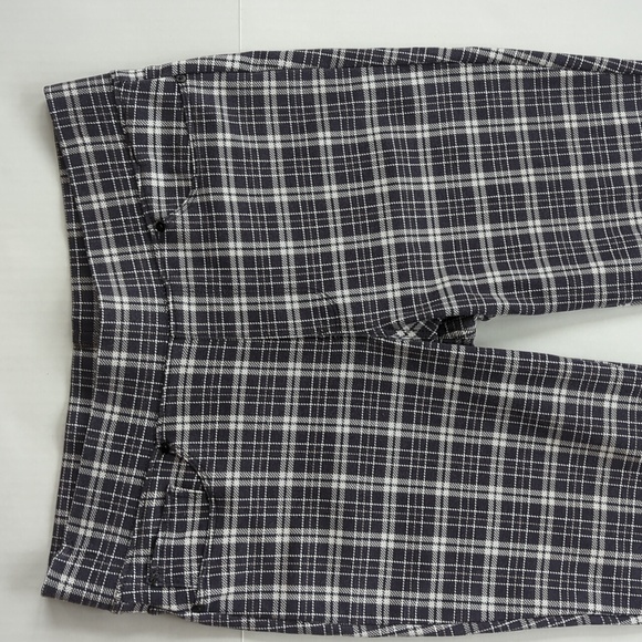 Seven7 Plaid Pull On Legging Pants M Dandy Plaid Gray - Picture 7 of 15